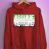Assume Nothing Aromantic Pride Flag Hoodie - Red